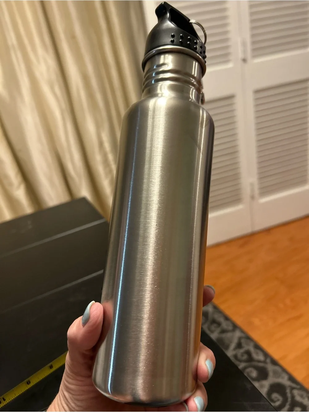 NWOT New Orleans Saints Stainless Steel Water Bottle - Silver